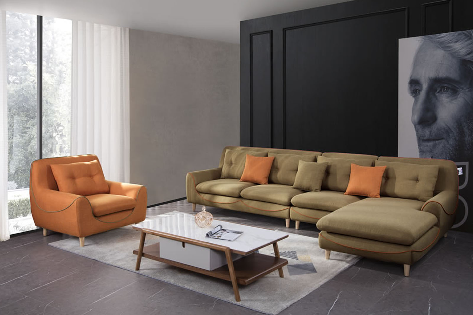 库莱雅家居-时尚布艺沙发，让现代简约家个性十足